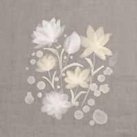 Flower Bunch on Linen II Fine Art Print