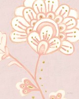 Flora Chinoiserie III Textured Terra Fine Art Print