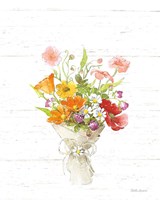 Farmhouse Floral V Shiplap Fine Art Print