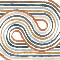 Rainbow Road I Thick Lines Fine Art Print