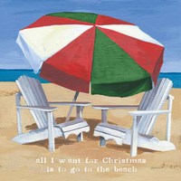 Christmas at the Beach III Fine Art Print