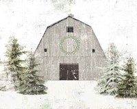 Holiday Barn Fine Art Print