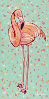Flamingo Panel I Fine Art Print