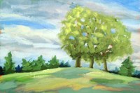 Green Horizon Landscape Fine Art Print