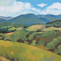 Green Hills Square Fine Art Print