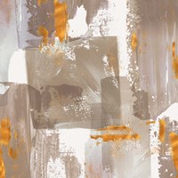 Icescape Abstract Grey Gold II Fine Art Print
