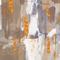 Icescape Abstract Grey Gold III Fine Art Print