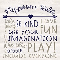 Playroom Rules III Fine Art Print