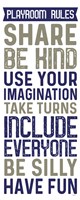Playroom Rules Vertical Fine Art Print