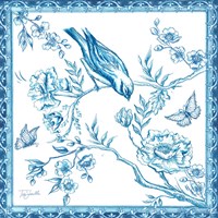 Chinoiserie Tile I Framed Print