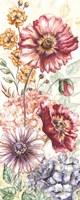 Wildflower Medley Panel Cream I Fine Art Print