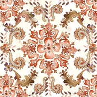 Artisan Medallion Square I Framed Print