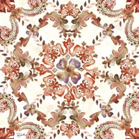 Artisan Medallion Square II Framed Print