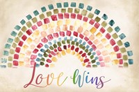 Mosaic Rainbow landscape Fine Art Print