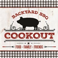 Backyard BBQ Cookout Fine Art Print