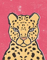 Jungle Cat Hot Pink Fine Art Print