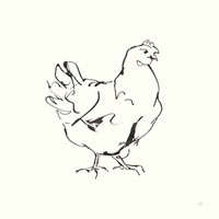 Line Chicken I Fine Art Print