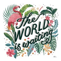 Jungle Love VIII White Fine Art Print