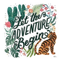 Jungle Love VII White Fine Art Print