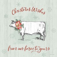 Farmhouse Christmas III Framed Print