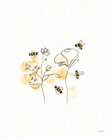 Bees and Botanicals III Fine Art Print