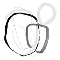 Black & Grey Vibration I Fine Art Print