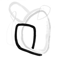 Black & Grey Vibration II Fine Art Print