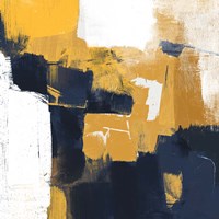 Navy & Gold I Fine Art Print