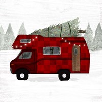 Yuletide Camper II Fine Art Print