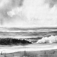 High Tide Sketch I Fine Art Print