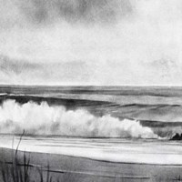 High Tide Sketch II Fine Art Print