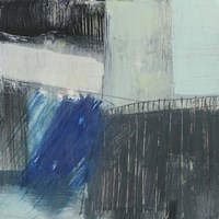 Cobalt Swipe II Fine Art Print