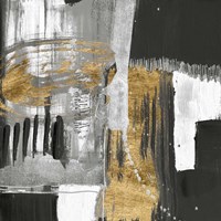 Golden Strokes I Fine Art Print