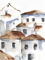 White Cottages IV Fine Art Print