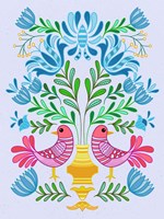 Folk Bird IV Fine Art Print