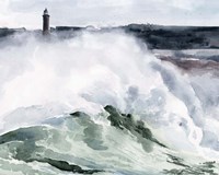 Lighthouse Waves I Fine Art Print