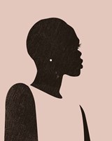 Pink Silhouette II Framed Print