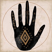 Illuminated Palm II Fine Art Print