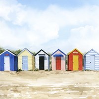 Beach Huts I Fine Art Print