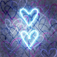 Neon Heart I Fine Art Print