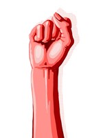 Color Block Fist I Fine Art Print