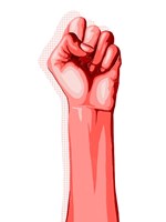 Color Block Fist II Fine Art Print