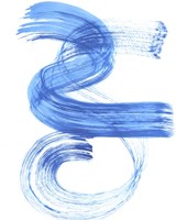 Blue Swish III Fine Art Print