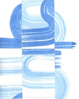 Blue Swish V Fine Art Print