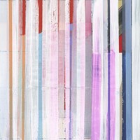 Red Pink Stripes I Fine Art Print