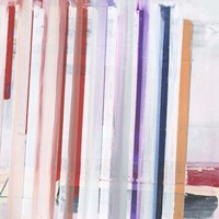 Red Pink Stripes II Fine Art Print