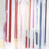 Red Pink Stripes III Fine Art Print