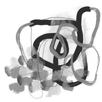 Black & Grey Pendulum II Fine Art Print