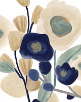 Blue Poppy Cascade I Fine Art Print