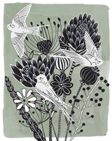 Swallow Dance I Framed Print